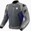 Giacca in Tessuto Revit Control Air H2O Grigio Blu