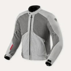 Giacca In Tessuto Revit Torque 3 H2O Grigio Chiaro Rosso
