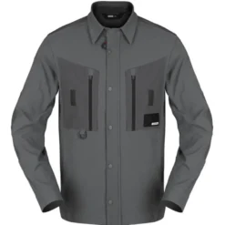 Giacca In Tessuto Spidi Frontier Overshirt Antracite