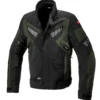 Giacca in Tessuto Spidi H2Out Freerider Verdone Nero