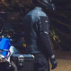 Giacca in Tessuto Spidi H2Out Mission-T Nero Ghiaccio