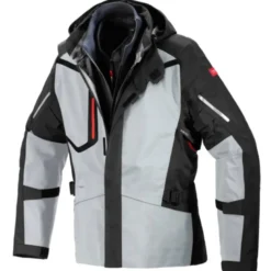 Giacca in Tessuto Spidi H2Out Mission-T Nero Ghiaccio