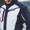 Giacca in Tessuto Spidi  H2Out Mission-T Shield Nero Ghiaccio