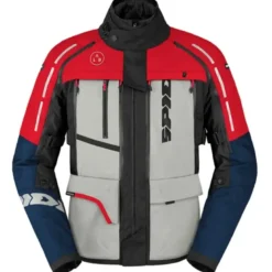 Giacca in Tessuto Spidi H2Out 4 Season V3 Blu Ghiaccio Rosso