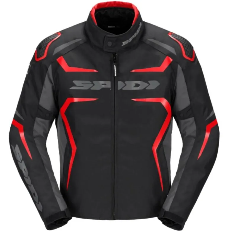 Giacca in Tessuto Spidi Race-Evo H2Out Nero Rosso