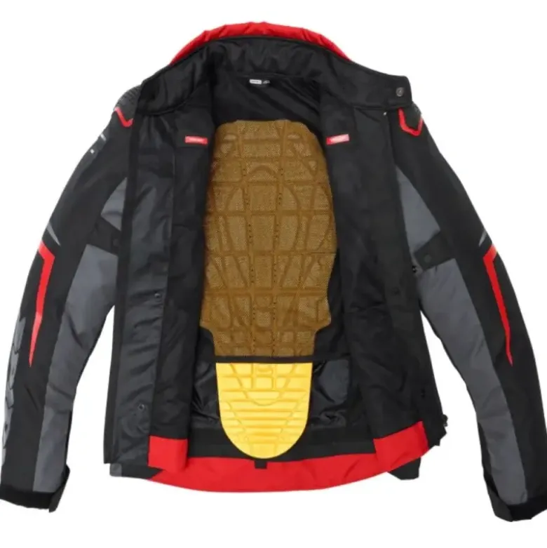 Giacca in Tessuto Spidi Race-Evo H2Out Nero Rosso