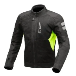 Giacca In Tessuto T.ur Siena Nero Giallo Fluo