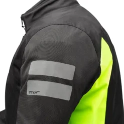 Giacca In Tessuto T.ur Siena Nero Giallo Fluo