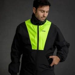 Giacca Unisex Antipioggia Ls2 X-Rain Nero H-V Giallo