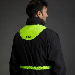 Giacca Unisex Antipioggia Ls2 X-Rain Nero H-V Giallo