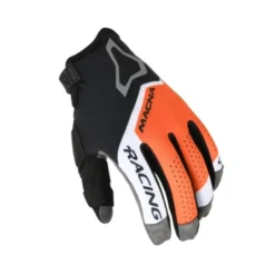 Guanti Cross In Tessuto Macna Heat-1 Nero  Arancio