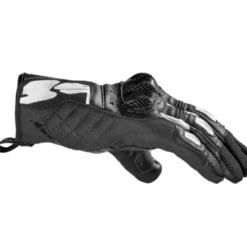 Guanti Donna In Pelle G-Carbon Lady Nero Bianco