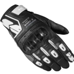Guanti Donna In Pelle G-Carbon Lady Nero Bianco