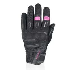 Guanti Donna In Tessuto Harisson Leader II Nero Rosa