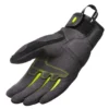 Guanti Donna In Tessuto Revit Volcano Ladies Nero Giallo Neon