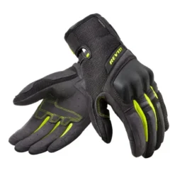 Guanti Donna In Tessuto Revit Volcano Ladies Nero Giallo Neon