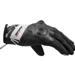 Guanti Donna In Tessuto Spidi Flash-R Evo Lady Nero Bianco