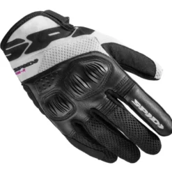 Guanti Donna In Tessuto Spidi Flash-R Evo Lady Nero Bianco