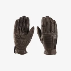 Guanti In Pelle Blauer Banner Marrone