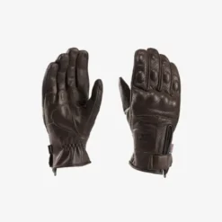 Guanti In Pelle Blauer Combo Marrone