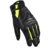 Guanti in Pelle e Tessuto Donna Ls2 All Terrain Nero H-V Giallo
