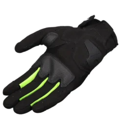 Guanti In Pelle E Tessuto LS2 Atom Nero H-V Giallo