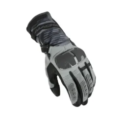 Guanti In Pelle e Tessuto Macna Tempo 2.0 Grigio Nero