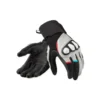 Guanti In Pelle E Tessuto Revit Combustion Nero Grigio Chiaro