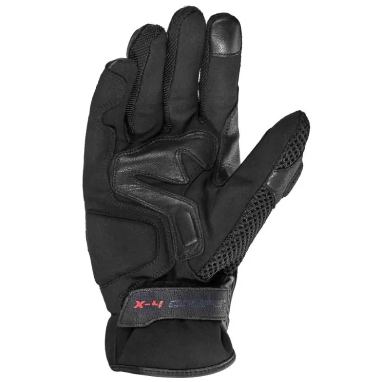 Guanti In Pelle e Tessuto Spidi X4 Coupe' Nero Bianco