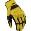 Guanti In Pelle Ls2 Duster Nero Giallo Mostarda