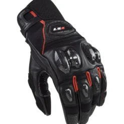 Guanti In Pelle Ls2 Spark II Nero Rosso