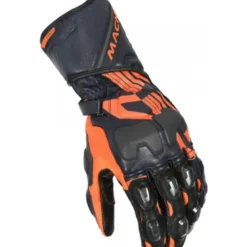 Guanti In Pelle Macna Powertrack Blu scuro Arancio