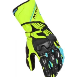 Guanti In Pelle Macna Powertrack Giallo Nero Verde