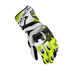 Guanti In Pelle Macna Powertrack 2.0 Nero Giallo