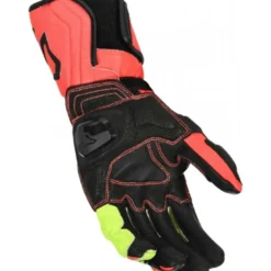 Guanti In Pelle Macna Powertrack Rosso Nero Giallo