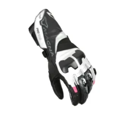 Guanti In Pelle Macna Protego Donna Bianco Rosa