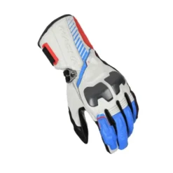 Guanti In Pelle Macna Rango RTX Bianco Blu
