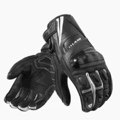Guanti In Pelle Revit Chicane Nero Bianco