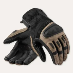Guanti In Pelle Revit Dirt 4 Nero Sabbia