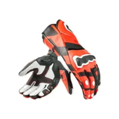 Guanti In Pelle Revit Jerez 4 Neon Rosso Nero