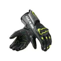 Guanti In Pelle Revit Quantum 3 Grigio Neon Giallo