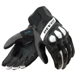 Guanti In Pelle Revit Ritmo Nero Grigio
