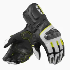 Guanti In Pelle Revit RSR 3 Nero Giallo Neon