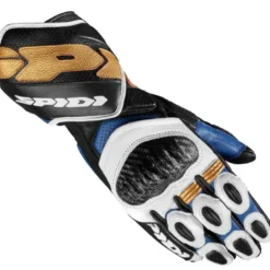 Guanti In Pelle Spidi Carbo 7 Blu Oro