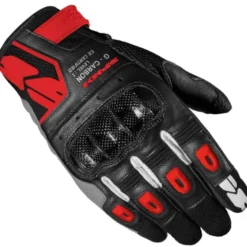 Guanti In Pelle Spidi G-Carbon Rosso