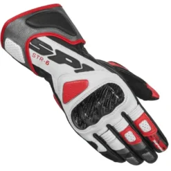 Guanti In Pelle Spidi Str-6 Rosso
