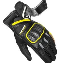 Guanti In Pelle Spidi X-Force Giallo Fluo