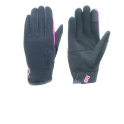 Guanti in Tessuto OJ Kiss Nero Rosa