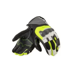 Guanti In Tessuto Revit Blaze Grigio Chiaro Neon Giallo