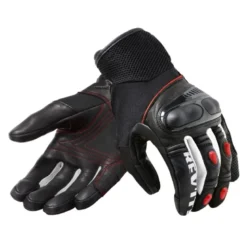 Guanti In Tessuto Revit Metric Nero Neon Rosso
